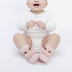 Baby Reindeer Socks "Pink"